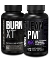 Jacked Factory Burn XT Thermogenic Fat Burner - Appetite Suppressant & Nootropic Energy Booster (90 Kapseln) & Lean PM Max High-Performance Weight Loss, Sleep Support | (120 Kapseln)