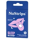 NuStrips™ Fast-Dissolving Sleep Strips with 5mg Melatonin, Valerian Root, L-Theanine & Vitamin B6 – Blueberry Flavor - Natural Sleep Aid, Vegan, Non-GMO, Gluten Free – Fall Asleep Fast (3 Strips)