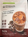 Herbalife HERBALIFE NUTRITION High Protein Iced Coffee Drink Mix: (Mocha 12 oz 343g) Energy and Protein, Made From Real Coffee, Low fat, 12 ounces