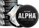 Voll geladen Alpha Nootropic Pouches (Mint) - 5 Dosen - 15 Beutel pro Dose - Effektive Nootropic Delivery, Nic Pouch Ersatz - Schnellere Absorption, Alpha GPC, L-Tyrosine, GABA
