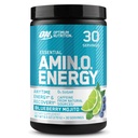 Optimum Nutrition Amino Energy - Pré-entraînement avec du thé vert, BCAA, acides aminés, Keto Friendly, extrait de café vert, poudre d'énergie - Mojito Blueberry, 30 portions (paquetage mai Vary)