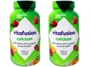 VitaFusion Calcium 500 mg Complément alimentaire Gommies Fruits et crèmes naturels - 100 ct, boîte de 2