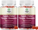 Gommies de vinaigre de cidre de pomme avec le supplément d'énergie naturelle mère Gommies de vinaigre de cidre de pomme avec la mère pour nettoyer le corps Immune Support et Gut Santé-Delicious Gummy supplément de vinaigre de cidre de pomme avec Beet Root Powder 2 pack
