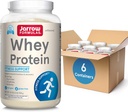Formules de Jarrow Whey Protéine avec 18g de protéines, 3,8g de BCAA, et glutamine, supplément alimentaire pour la fonction musculaire et le soutien de la récupération, 32 oz poudre non aromatisée, environ 38 jours d'approvisionnement, 6 paquets