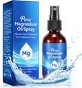 Spray de magnésium, Spray d'huile de magnésium pur pour pieds, Ingrédient biologique naturel dans bouteille de verre, Facile à absorber et à utiliser (60ML)