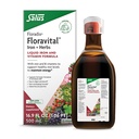 Floradix Floravital Liquid Iron & Vitamin Formula - Liquid Iron Supplement with Ferrous Gluconate, C & B Vitamins & Herbs for Energy Support - Vegan, Gluten-Free, Yeast-Free & Non-GMO -16.9 Fl Oz