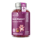 maxmedix Kids Iron Gummies with Vitamin C | 120 Gummies (4-Month Supply) | 7mg of Kids Iron Supplement with Vitamin C 10mg | Natural Mixedberry Flavored | 1 Gummy per Day | Vegan, Non-GMO