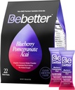 BeBetter Bio-Elektrolyten Pulver-Packets | Elektrolyt-Getränk-Mix | Bio-Kokoswasser | Keine künstlichen Geschmacksrichtungen | Zucker Kostenlose Hydration-Packets | Non-GMO | 22 Sticks (Blueberry, Granatapfel, ACAI)