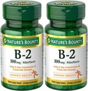 Bounty de la nature, vitamine B-2, 100 mg, 100 comprimés - Boîte de 2