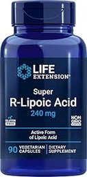 Life Extension Super R Lipoic Acid 240mg, 90 Kapseln, Vegetarisch