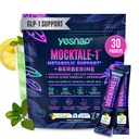 MOCKTALE-1 GLP-1 Metabolic Support Supplement,Weight Management Formula with Berberine & Akkermansia,Ceylon Cinnamon,Lemon Mint Flavor Non-Alcoholic Drink,30 Packets