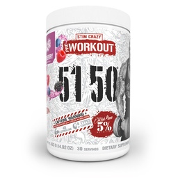 5% Nutrition Rich Piana 5150 High Stim Pre-Workout Powder | Extreme Energy, Focus, Pumps & Endurance | 400 mg Caffeine, Citrulline, Beta Alanine, N-Acetyl L-Tyrosine | 30 Srvgs (Wildberry)