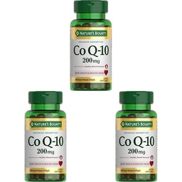 Nature's Bounty CoQ10, Heart Health and Healthy Aging, Dietary Supplement, 200mg, 45 Rapid Release Softgels (Pack of 3)