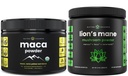 NutraChamps en poudre de maca biologique et de lion biologique