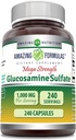 Erstaunliche Formeln Glucosamin Sulfat 1000 mg Kapseln Ergänzung | Non-GMO | Gluten Free | Made in USA (240 Count)