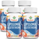 2400MG Liposomale Glutathione, mit Vitamin C, Milchdistel & Alpha-Liposäure, Master Antioxidantien, Reinreduziertes L-Glutathion - Immunsystem, Zellreparatur, Energie, Hohe Absorption, 240 Softgele