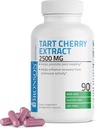 Bronson Tart Cherry Extract 2500 mg Premium Non-OGM Formule emballée avec des antioxydants et des flavonoïdes, 90 Capsules végétariennes