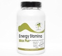Energy Stamina Max Plus with Cordyceps Green Tea Ginseng Guarana ~ 90 Capsules - No Additives ~ Naturetition Supplements