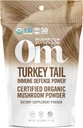 Om Mushroom Superfood Turkey Tail Bio Mushroom Powder, 3.5 Ounce, 50 portions, Immune Support, Polysacchrides, Beta-Glucans, Gut Health & Holistic Defense Supplément Mushroom