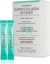 VITALBEAUTIE Collgen liquide pour femmes, SuperCollagen Lift Shot - Premium Multi Collagènes Peptides Type I, II, III, V, X 1500mg avec Hyaluronique, Vitamine C, Certifié tiers, Haute absorption
