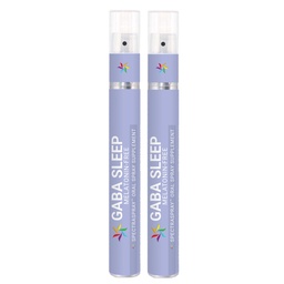 Melatonin Free GABA Sleep Support Spray Supplement 2 Pack -Vegan, Natural & Effective Oral Spray with GABA, L-Theanine, 5 HTP, & Herbal Blend. Non-GMO, No Melatonin, 60 Day Supply