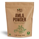 MB Herbals De-Seeded Amla Powder 1 LB (16 oz / 454g) | Made from Wild Amla Berry Pulp, No Seeds Used | Premium Quality Amalaki (Indian Gooseberry) Powder