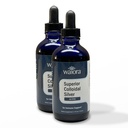 Superior kolloidales Silber, Waiora, flüssige Mineralergänzung, 40 PPM, für Immununterstützung, blaue Glasflasche mit Tropfen (2 bott/44 serv.)