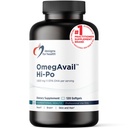 Conceptions pour la santé OmegAvail Hi-Po - TG (Triglycéride) Omega-3 Supplément huile de poisson, 1600mg EPA/DHA par portion de citron + vitamine E pour minimiser le goût de poisson (120 softgels)