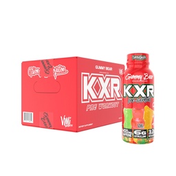 VMI Sports KXR High Stimulant Pre-Workout Energy Ready to Drink 400mg Caffeine, 6g Citrulline, 3.2g Beta-Alanine | Delicious – Convenient – Powerful | 12.5 oz Bottles (Gummy Bear, 12 Bottles)