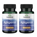 Swanson Apigenin-Bioflavonoïde Supplément Prostate Support naturel-Métabolisme et Nerve Soutien de la santé-Peut soutenir le sommeil et la relaxation 90 Caps, 50mg Chaque 2 Pack