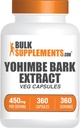 BulkSupplements.com Yohimbe Extrakt Kapseln - Yohimbe Bark Extrakt, Yohimbe Ergänzungen, Kräuterergänzung - Glutenfrei, 1 Veg Kapsel pro Servieren, 360 Kapseln (Pack von 1)