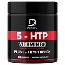 5 HTP Supplément 1010mg - 60 Capsules - 3in1 Combiné avec la vitamine B6, L-Tryptophane - Confortable humeur, santé cérébrale, gestion du corps et système immunitaire