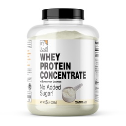 It's Just! - 100% Whey Protein Concentrate, Made in USA, Premium WPC-80, Natural Vanilla Flavor (5 Pound, Vanilla)