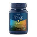 GNC Triple Strength Fish Oil Plus Joint Omega 3, 1000mg EPA et DHA, Heart Health, Plus rapide 5 jours confort, cerveau, peau et yeux, antioxydants et extraits botaniques, contrôle Burps de poisson, 30 portions