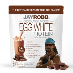 JAYROBB Chocolate Egg White Protein 80 oz, 5 Pound Bag