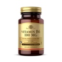 Solgar Vitamine B6 100 mg - 100 capsules végétales - Non-OGM, végétalien, sans gluten, sans produits laitiers, casher, halal - 100 portions