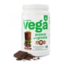 Vega Protéines et Verts Protéines en poudre Chocolat (19 portions) - 20g Protéines végétales plus légumes, végétalien, non OGM, protéines de pois pour les femmes et les hommes, 1,4 lb (paquetage mai vary)