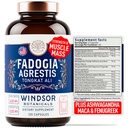Fadogia Agrestis et Tongkat Ali Supplément - Fadogia Agrestis 600mg, 500mg Longjack Tongkat Ali pour les hommes, Maca Root, Fenugreek, Ashwagandha, Saw Palmetto pour soutenir l'énergie, l'endurance, la vitalité - 120Caps