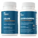 Dr. Tobias Colon 14 Day Cleanse und Ashwagandha Capsules, Colon Cleanse Detox und Calming Adaptogen, unterstützt Energie & Immune Health, Non-GMO