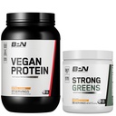 BARE PERFORMANCE NUTRITION BPN Vegan Oatmeal Cookie Protein + Strong Greens Pineapple Coconut Bundle