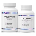 Tesseract Medical Research ProButyrate Gut Health Supplement, Butyric Acid Complex & CoQ10 Pro, Coenzyme Q10 pour la santé, la santé musculaire et la production d'énergie cellulaire