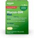 Grundpflege Maximale Stärke Mucus DM, Expectorant und Cough Suppressant Extended-Release Tabletten, 42 Zähler