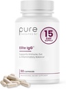 Pure Therapro Rx Elite IgG Supplément Immunoglobulline , 1100+ mg IgG, IGA & IgM Immunoglobulines dérivées du sérum (SBI) , Supplément Colostrum Alternative , sans gluten, sans produits laitiers et sans OGM (60 capsules)