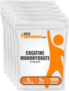 BulkSupplements.com Poudre monohydratée de créatine - supplément de créatine, poudre micronisée de créatine - sans aromatisants et sans gluten, 5g (5000mg) par portion, 5kg (11lb) (paquet de 5)