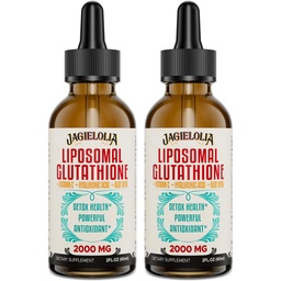 Liposomal Glutathion liquide 2000MG – Supplément de détox antioxydant pour les femmes et les hommes, Vieillissement Défense, Fonction hépatique et énergie, avec acide hyaluronique + Aloe Vera + vitamine C, naturel et végétalien, 4 FL.OZ