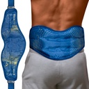 Reusable Hot and Cold Gel Ice Pack for Back, Shoulder, Neck, Knee, Head, Eyes, Elbow, Hip - Adjustable XS to XXL - Post Surgery Heat & Cold Therapy Compress by FIGHTECH (Back, Large 24 x 7)