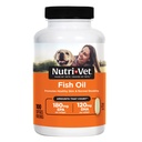 Supplément d'huile de poisson Nutri-Vet pour chiens, Omega 3, Huile de poisson pour chiens, fournitures pour animaux de compagnie, vitamines et suppléments pour animaux de compagnie, formule DHA de l'EPA, vitamines pour chiots, contrôle de la viande, nouveaux essentiels pour chiots, 100 Compte