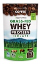 Opportuniteas Coffee Whey Protein Powder - Faible Carb & Keto Friendly - Herbe Foie Isolée + Café colombien - 60 mg de caféine pour l'énergie - Pré ou post-entraînement boisson mélange, latte, Shake & Smoothie 1lb