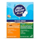ALKA-SELTZER Plus Severe Cold & Flu Medicine - PowerFast Fizz Tablets for Adults and Children 12+ - 48ct