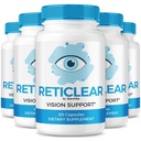 (5 Pack) Reticlear – Advanced Eye Support Supplement, Reti Clear Vision & Eye Health Support Formula with Natural Ingredients | Easy-to-Take Pills for Daily Eye Care, 150 Day Supply (300 Capsules)